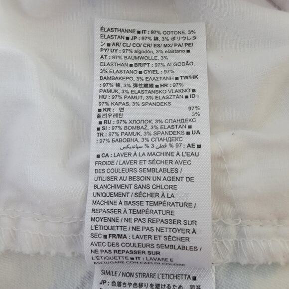 Gap Khakis Floral Capri Crop Pants Womens 12 Regular Slim City Preppy Feminine - Picture 15 of 16